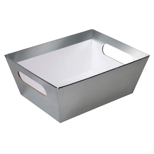 Small Silver Gift Basket by Celebrate It™